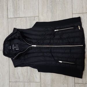 Women's Calvin Klein Performance Premium Down Black Puffer Vest Large Klien